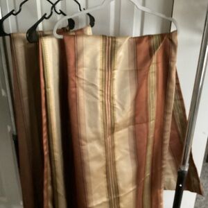 (3) stripe drape panels plus (1) valance